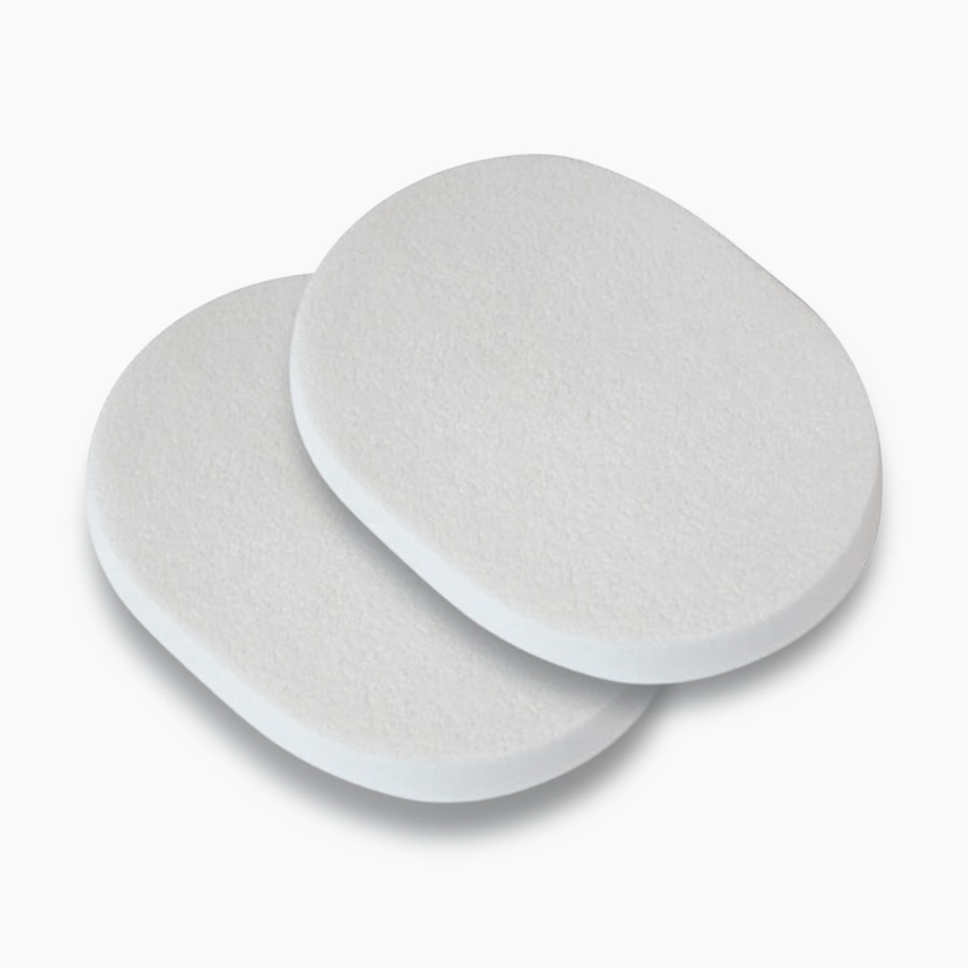 Kit De 8 Éponges à Maquillage Latex Sibel - Formes Rondes Et Quartiers - Blanc - Neuf