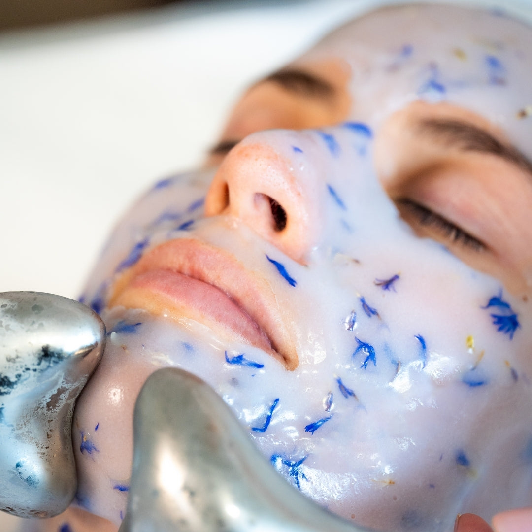 hydrojelly_mask_peel_off_masque_cosmetique_jelly_mask_institut_professionnel_centaurea_bleuet_esthemax_cryo_ice_globes